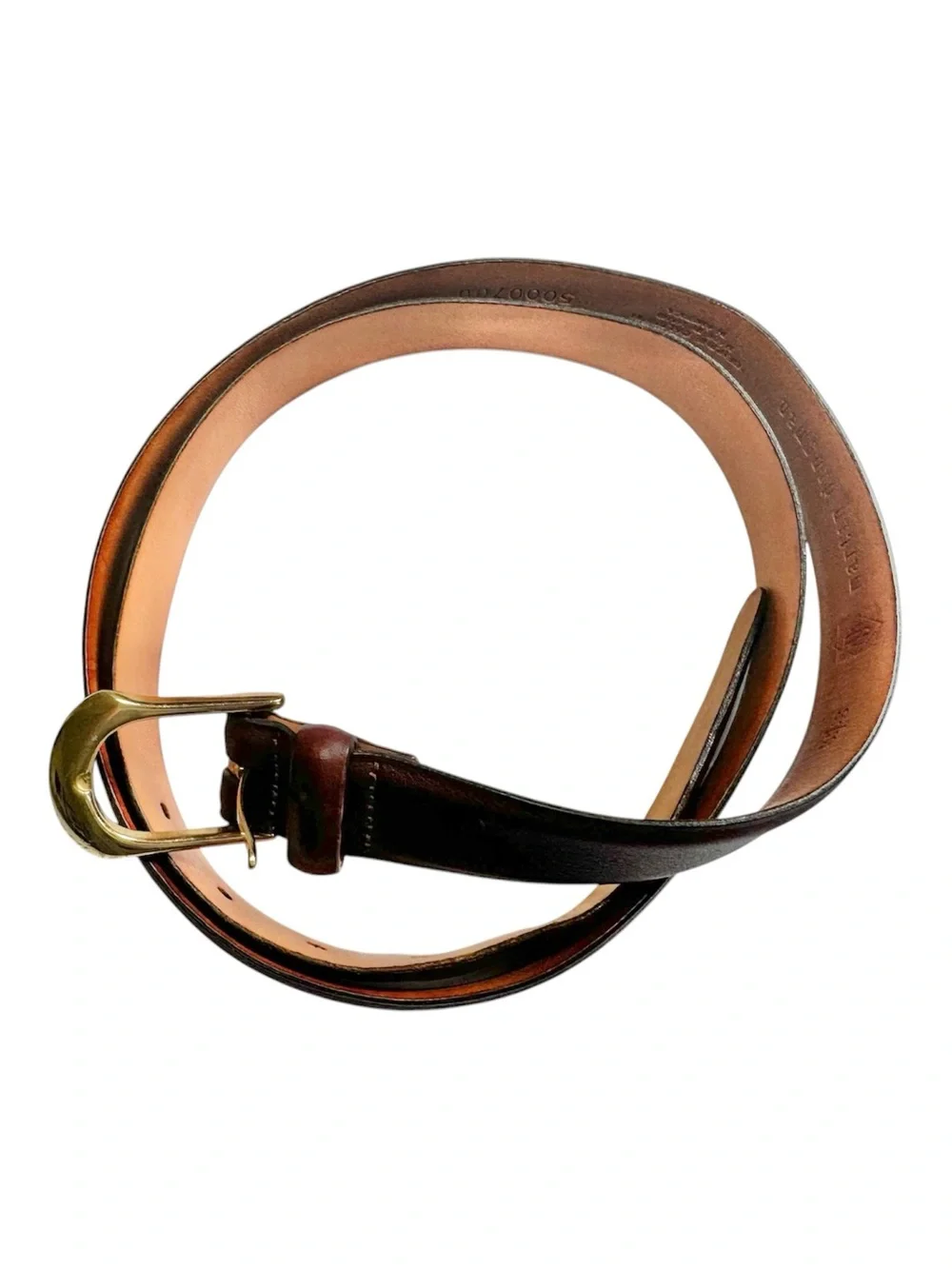Martin Dingman Men’s Brown 1” Genuine Leather Belt- Size 38